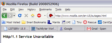 Firefox server overload