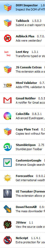 Firefox extensions