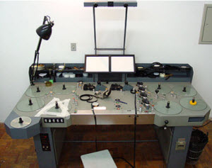 Moviola editing machine