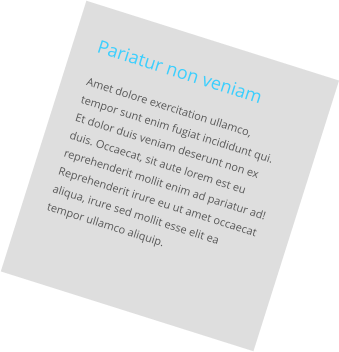 Pariatur non veniam Amet dolore exercitation ullamco, tempor sunt enim fugiat incididunt qui. Et dolor duis veniam deserunt non ex duis. Occaecat, sit aute lorem est eu reprehenderit mollit enim ad pariatur ad! Reprehenderit irure eu ut amet occaecat aliqua, irure sed mollit esse elit ea tempor ullamco aliquip.